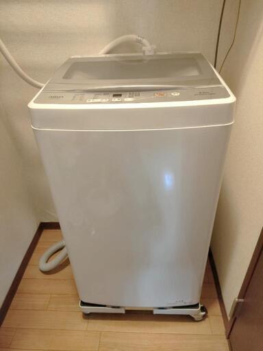 【クリーニング済美品】2022年 aqua製 全自動洗濯機5k洗い 風乾燥機能付き