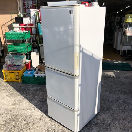 ２０１３年製　SHARP SJ-PW35X-W [冷蔵庫（350L・どっちもドア） ホワイト系 プラズマクラスター冷蔵庫]
