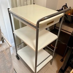 IKEA/ワゴン/ホワイト/引き出し付き