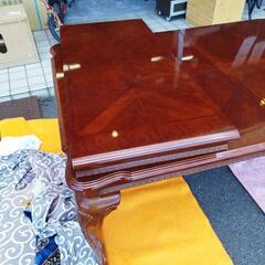 伸縮式アンティークダイニングテーブル 猫脚 　0509-21