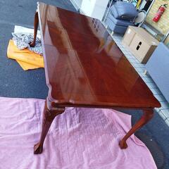 伸縮式アンティークダイニングテーブル 猫脚 　0509-21