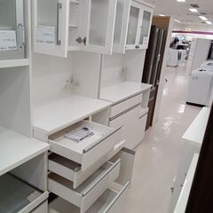 ☆ジモティ割あり☆ NITORI レンジボード ホワイト W89.5×D51×H200 