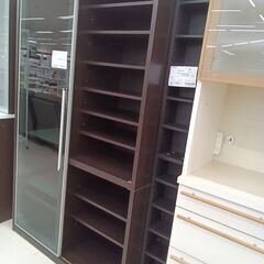 ★ジモティ割あり★ 松田家具 ディープダイニングレンジ1200 ブラック×ダークブラウン W120×D52×H197 クリーニング済み TC2021