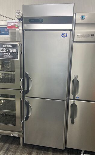サンヨー SANYO 2ドア冷凍庫 SRF-G683 3相200V W620×D850×H2000 店舗用品 中古 厨房 (J1369sxwY)