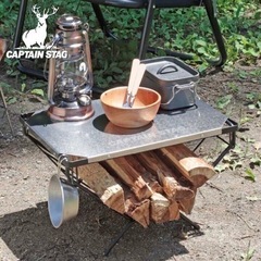 【新品】アウトドア　キャンプ用品　多機能
サイドテーブル