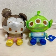 ディズニー ミッキー グリーンメン ぬいぐるみ★