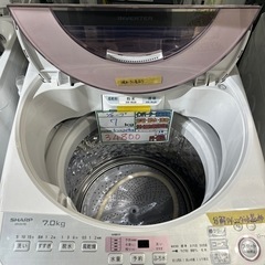 配達可　【シャープ 7k 洗濯機】　★6ヶ月保証付/2019年製...