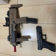 サバゲー グロック18？ MP7 ロングマガジン、スコープセット...