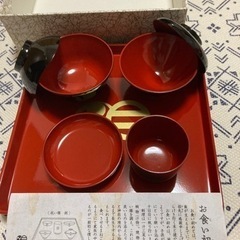 【ネット決済】お食い初め食器　新品女の子