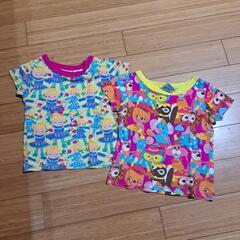 子供服100Ｔシャツ2点バナバナ