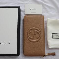 グッチ GUCCI  ソーホー ラウンドジップ  長財布　アウト...