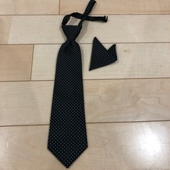 子ども用　ネクタイ&ポケットチーフ