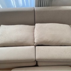 【美品】VENTOTA 家具 ソファ ベット 3人掛けソファ　オットマン付き