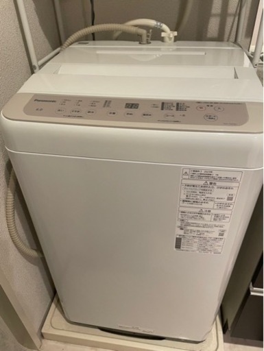 23年購入Panasonic 洗濯機  NA-F6PB1 家電 生活家電 洗濯機
