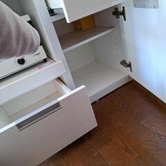 ニトリキッチン棚　炊飯器　トースター