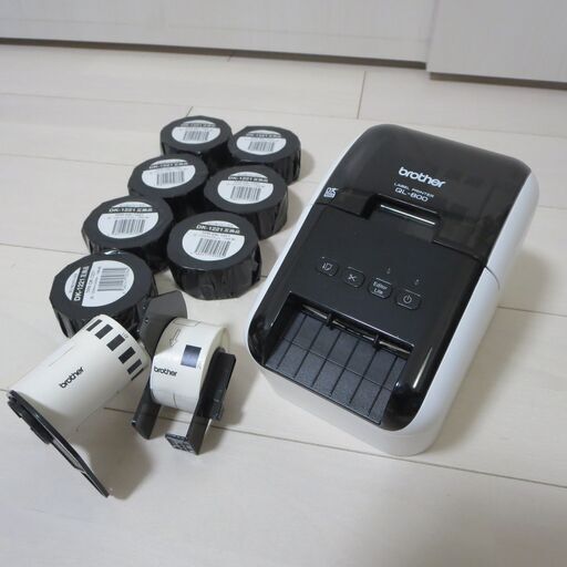 【美品】brother ブラザー 感熱ラベルプリンター QL-800 （オフィス バーコード QRコード 業務用 本体）