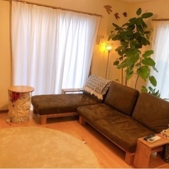 家具 ソファ 3人掛けカウチソファ