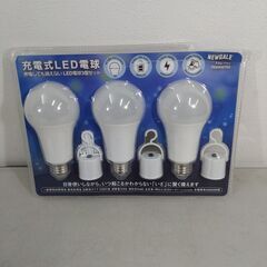 ②【新品・未使用・外箱傷みあり】NEWGALE 充電式LED電球...