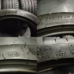 MICHELIN PILOT SPORT 4 S 245/35ZR19 19インチ 夏タイヤ 4本 20～21年製 audi/A4/A4アバント/TT ベンツ/Aクラス等　(VTY731) 