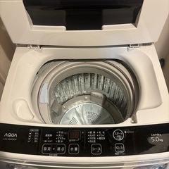 家電　生活家電　洗濯機　AQUA 5kg 2015年製