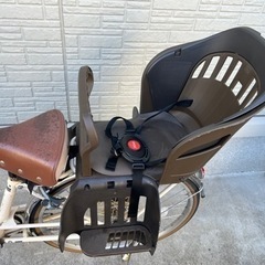 自転車 シティサイクル 26インチ チャイルドシート 新品レインカバー付き