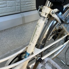 自転車 シティサイクル 26インチ チャイルドシート 新品レインカバー付き