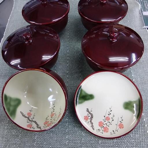 陶漆器 湯呑み5脚セット