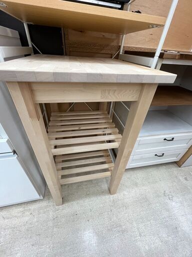 IKEAキッチンワゴンBEKVAM無垢材イケアキッチンオシャレ604