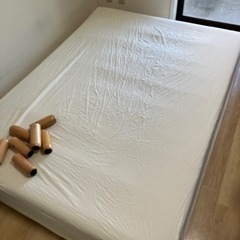 【0円】ダブルベッド ベッド 足つき ベット マットレスベッド