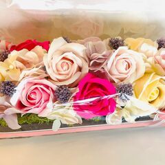 ホワイトデーやお祝いなどに『石けんのお花』喜ばれます！　ご自宅や...