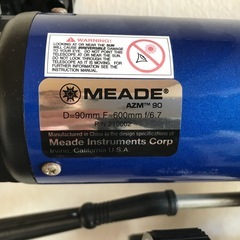 美品 MEADE ミード社 屈折式 天体望遠鏡 AZM-90