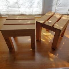 木製　ミニ椅子　万能台　2台