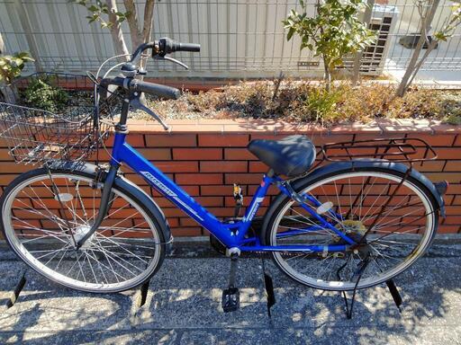 (chariyoshy出品)27インチ自転車、オートライト付き、ギア付き