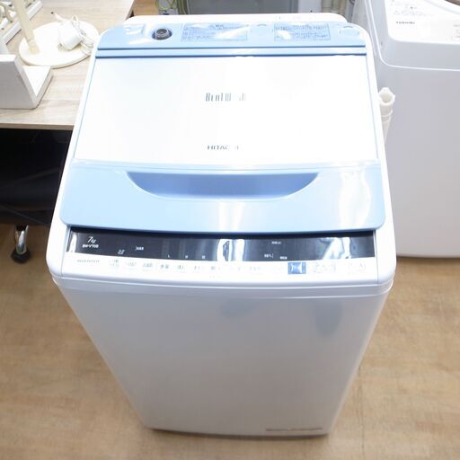 41/603 日立 7.0kg洗濯機 2017年製 BW-V70B【モノ市場 知立店】