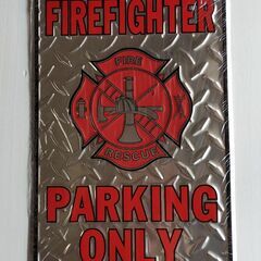 アメリカ雑貨　FIREFIGHTER　PARKING　ONLY