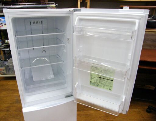 東芝 153L 冷蔵庫 2019年製 GR-R15BS ホワイト 白 100Lクラス 2ドア  