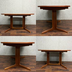 🔷🔶🔷WY11/45 GUDME DANISH デンマーク製 エクステンションテーブル 幅136-234cm 伸長式 ダイニング チーク ニールス・モラー グドメ社○🔷🔶🔷