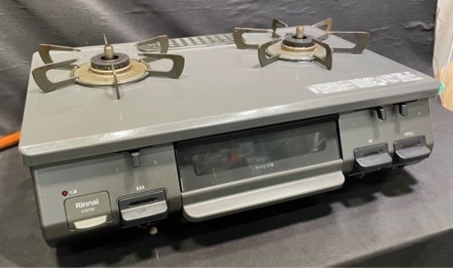 【1】リンナイ ガスコンロ ET67BKL 22年製 LPガス 調理器具 ガステーブル 0311-80