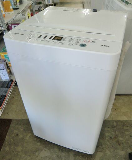 Hisense 全自動洗濯機 ステンレス槽 4.5kg 2020年製 HW-T45D