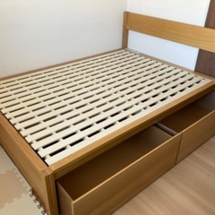 MUJI 無印良品 OAK BED オーク材ベッド MUJI クイーンベッド 無印良品 