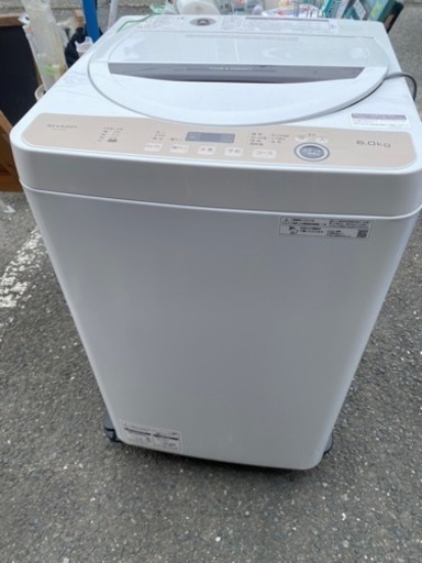 家電 生活家電 シャープ2023年製　6K洗濯機