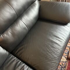 C0302　３人掛け　大容量ソファー　ブラック　きれいです