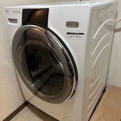 極上品　ドラム式洗濯乾燥機 ホワイト AQW-D12P-L…