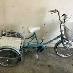 193●⑥岐阜発　TSUNODA TRISTAR 6段変速/大人用三輪車/ミンナ/自転車/走行確認/サビ有り/防犯有り/現状品　R4.9/12