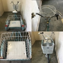 193●⑥岐阜発　TSUNODA TRISTAR 6段変速/大人用三輪車/ミンナ/自転車/走行確認/サビ有り/防犯有り/現状品　R4.9/12