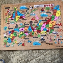 （お話中）木製知育パズル　日本地図
