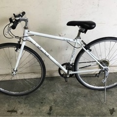 198●岐阜発 20. 自転車 クロスバイク 7段変速 ホワイト 700C Raychell(レイチェル) CR-7007R 走行確認 防犯有り R4.10/3