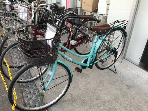 ★ジモティ割あり★  軽快自転車 26 ブルー クリーニング済み TK4837　【リユースのサカイつくば店】 ☆ジモティ割あり☆ 軽快自転車 26 ブルー クリーニング済み TK4837