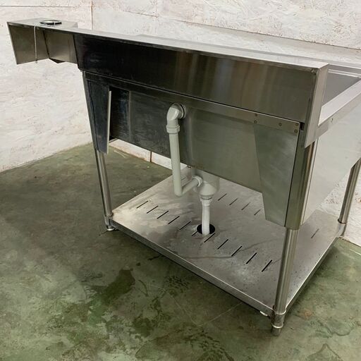 1槽ソイルドシンク ステンレス 業務用 流し台 厨房 W1325×D750×H975mm