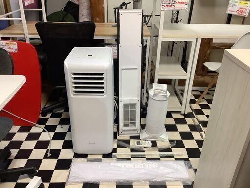 【リサイクルサービス八光】2021年製　アイリスオーヤマ　ポータブルクーラー IPA-2202G  7畳 移動式エアコン